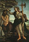 Sandro Botticelli Canvas Paintings - Pallas and the Centaur